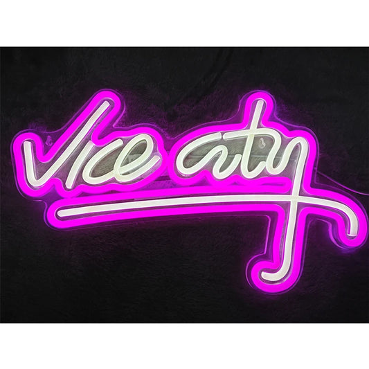 Neonowy napis Vice City